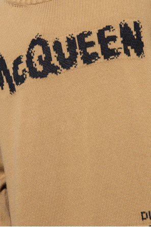 【送料&関税込】Alexander McQueen Graffiti Print Sweater Alexander McQueen graffiti-print Sweatshirt | Black | FARFETCH